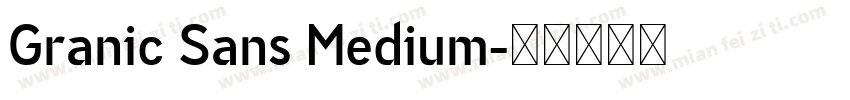 Granic Sans Medium字体转换